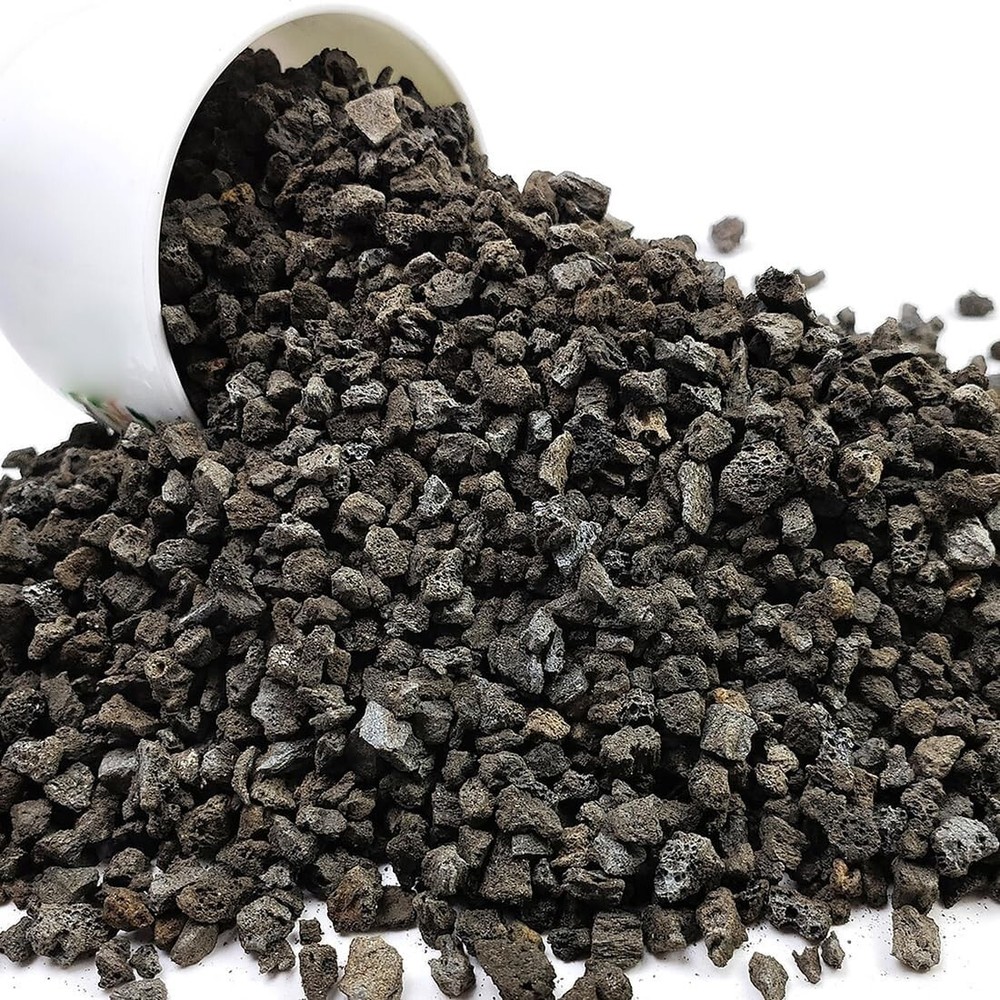 Black Horticultural Lava Rocks for Plants 2Lb Succulent Cactus Bonsai Soil Volcanic