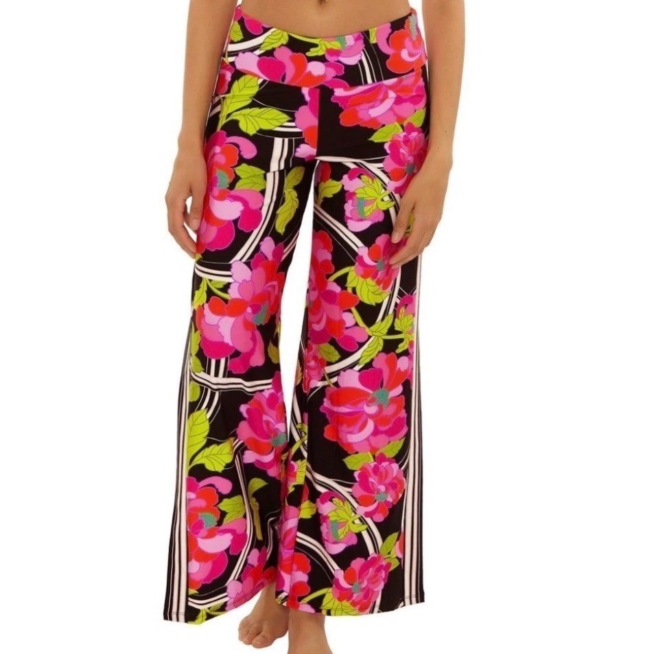 Trina Turk Swim Cover-Up Pant - Bougainvillea Women's Size XL