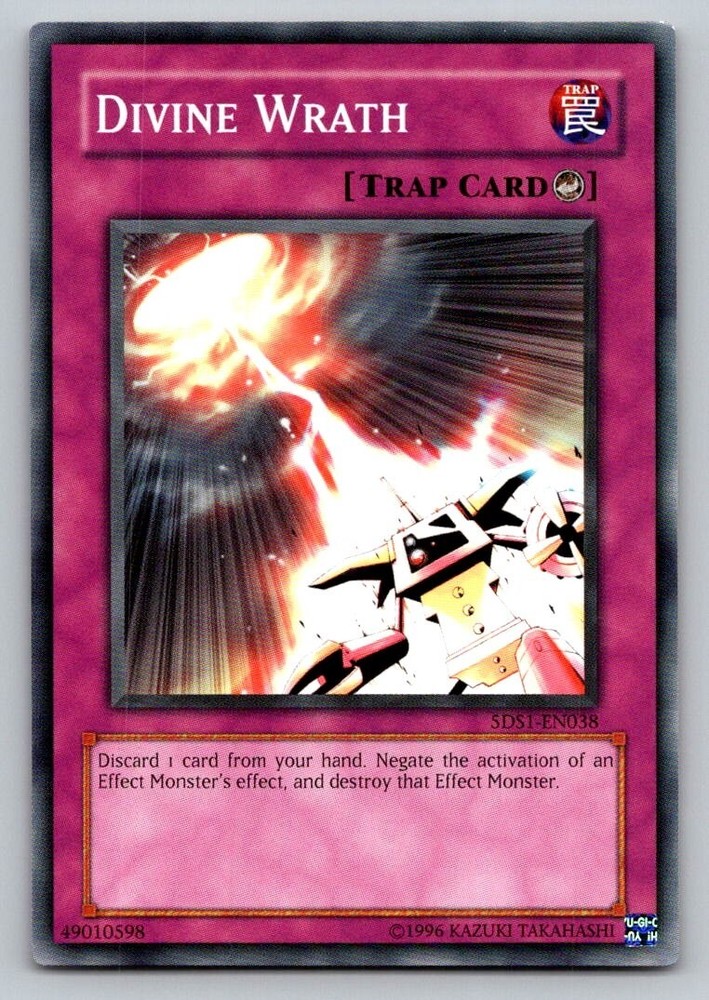 Divine Wrath Ultra Rare 5DS1-EN038 Yugioh Card