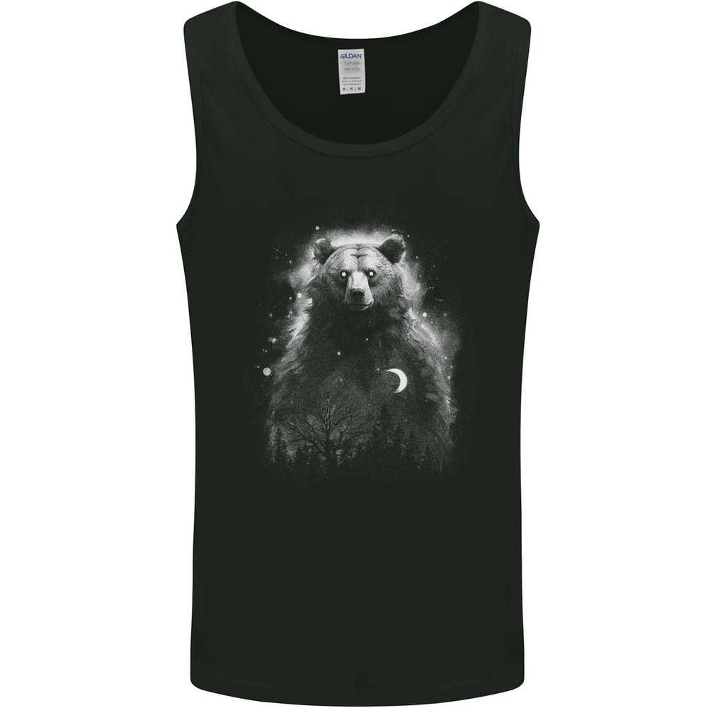 Mystical Grizzly Bear Mens Vest Tank Top