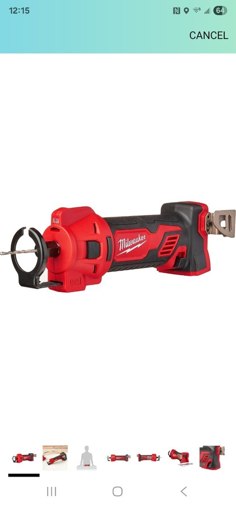 Milwaukee M18 Cordless 18V Lithium-Ion Drywall Cut Out Tool - Bare Tool