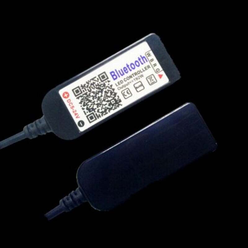 Colorful Rgb Lamp With Music Bluetooth Led Strip Light Controller Natural Black