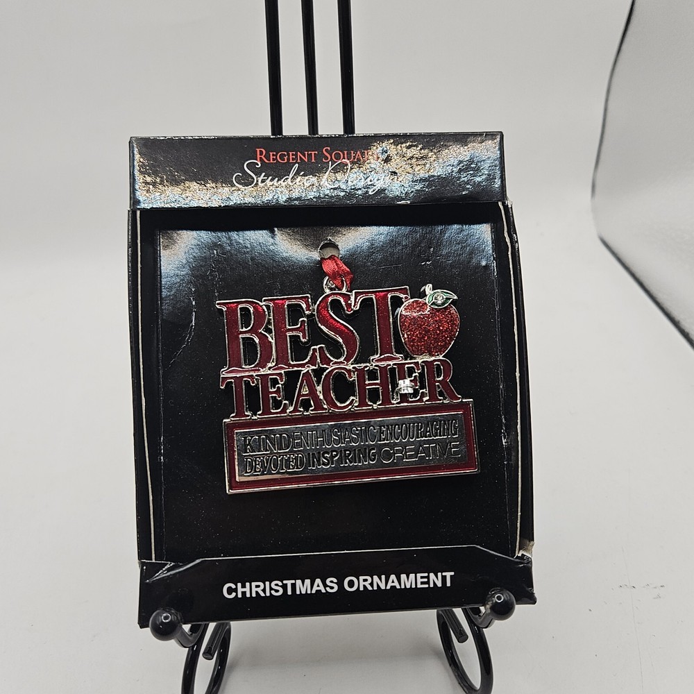 New Regent Square Metal Studio Art Ornament for Best Teacher Gift Inspiring Creativity