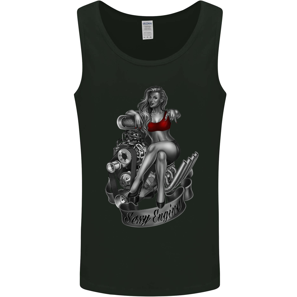 Sexy Engine Muscle Car Hot Rod Hotrod Mens Vest Tank Top