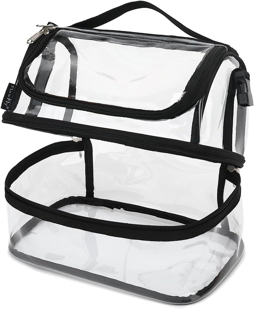 Double Decker Insulated Clear Cooler Lunch Tote for Kids-image