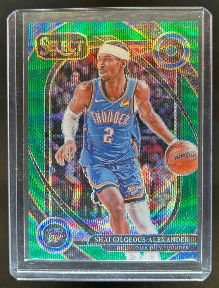 2024-25 Select Shai Gilgeous-Alexander Courtside Green Wave Prizm #50/50 Thunder