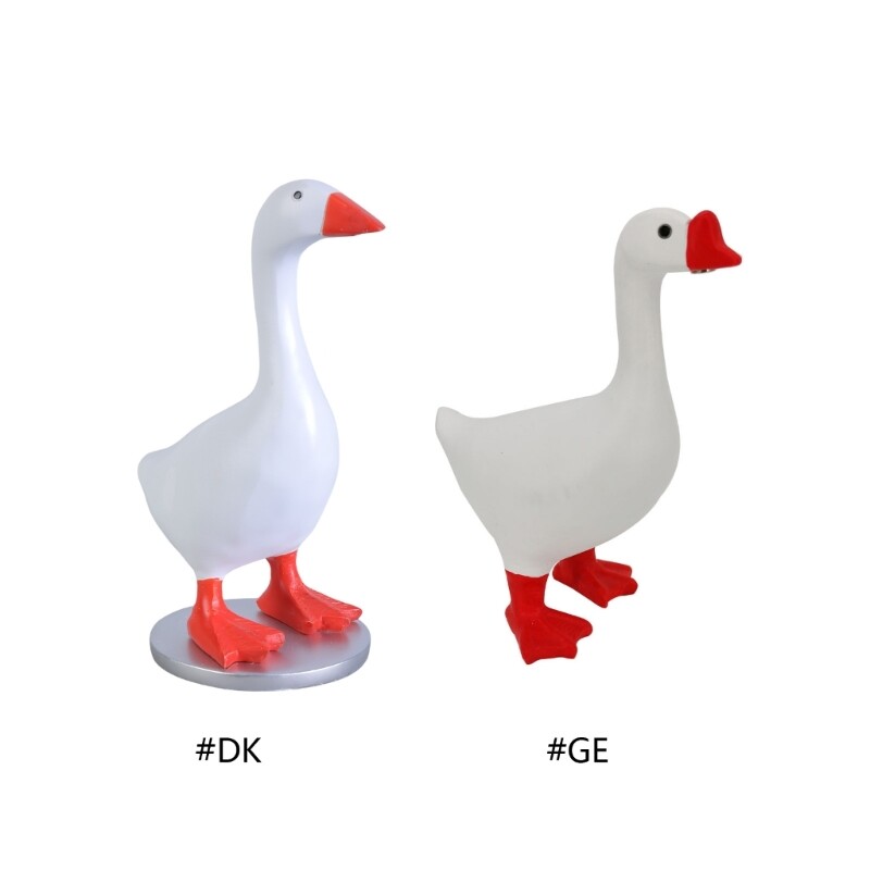 Standing Goose Animal Statue Model Figure Table Office Bedroom Modern Ornament