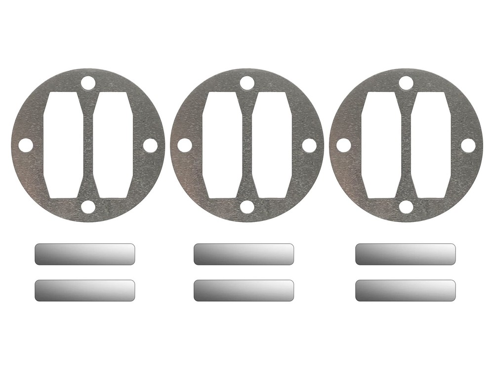 Air Compressor Gasket Kit with Stainless Steel Reed Valves and Aluminum Plates