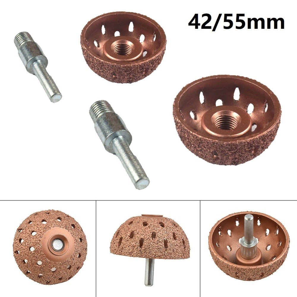 Grinding Buffing Wheel Tire Repair Tool Adaptor Buffer Ball Carbide Rasp