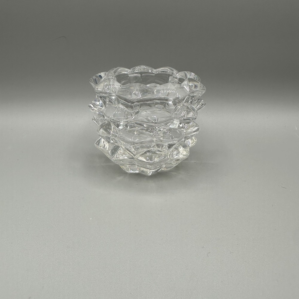 Tiffany & Co Crystal Pinecone Votive Candle Holder Glass