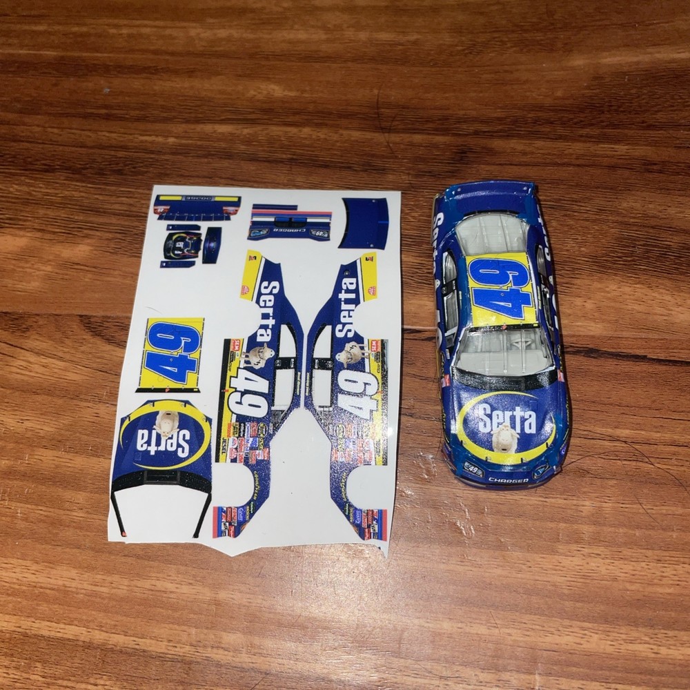 NASCAR Brent Sherman 2006 Serta 1/64 Scale Custom Decal