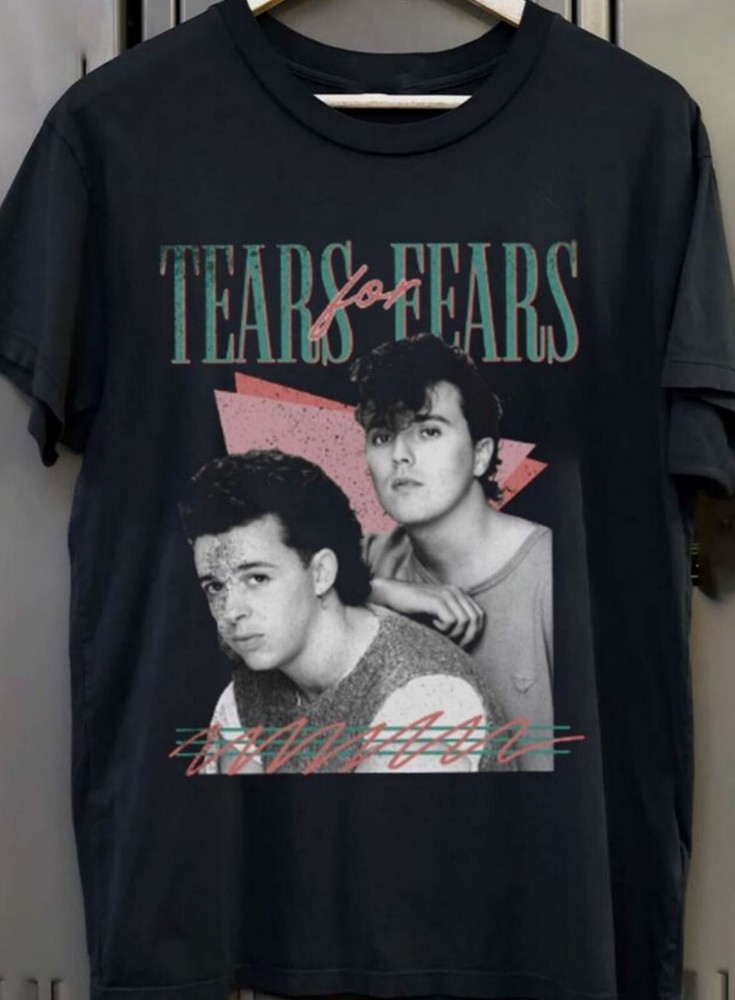 Tears For Fears style 80s Tears for Fears Black All Size T-Shirt