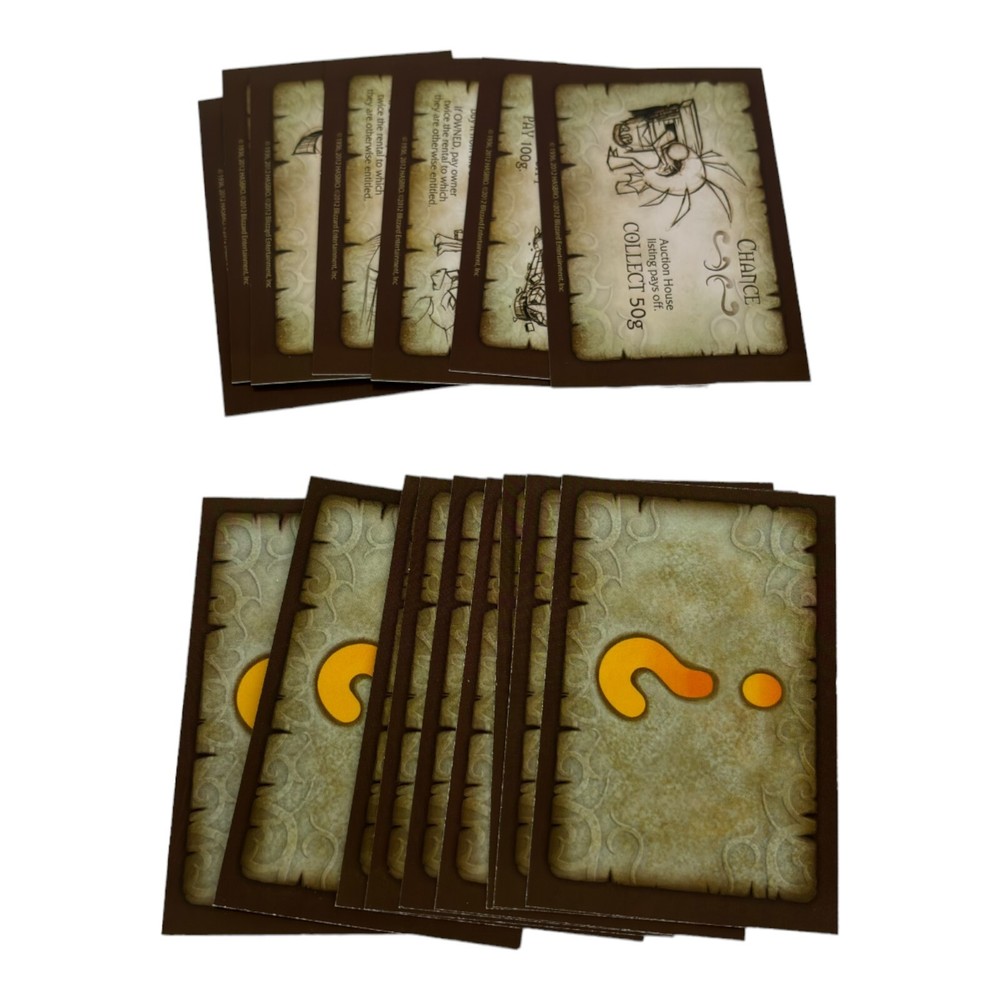 Replacement 16 Chance Cards Monopoly World of Warcraft Collector's Edition Parts