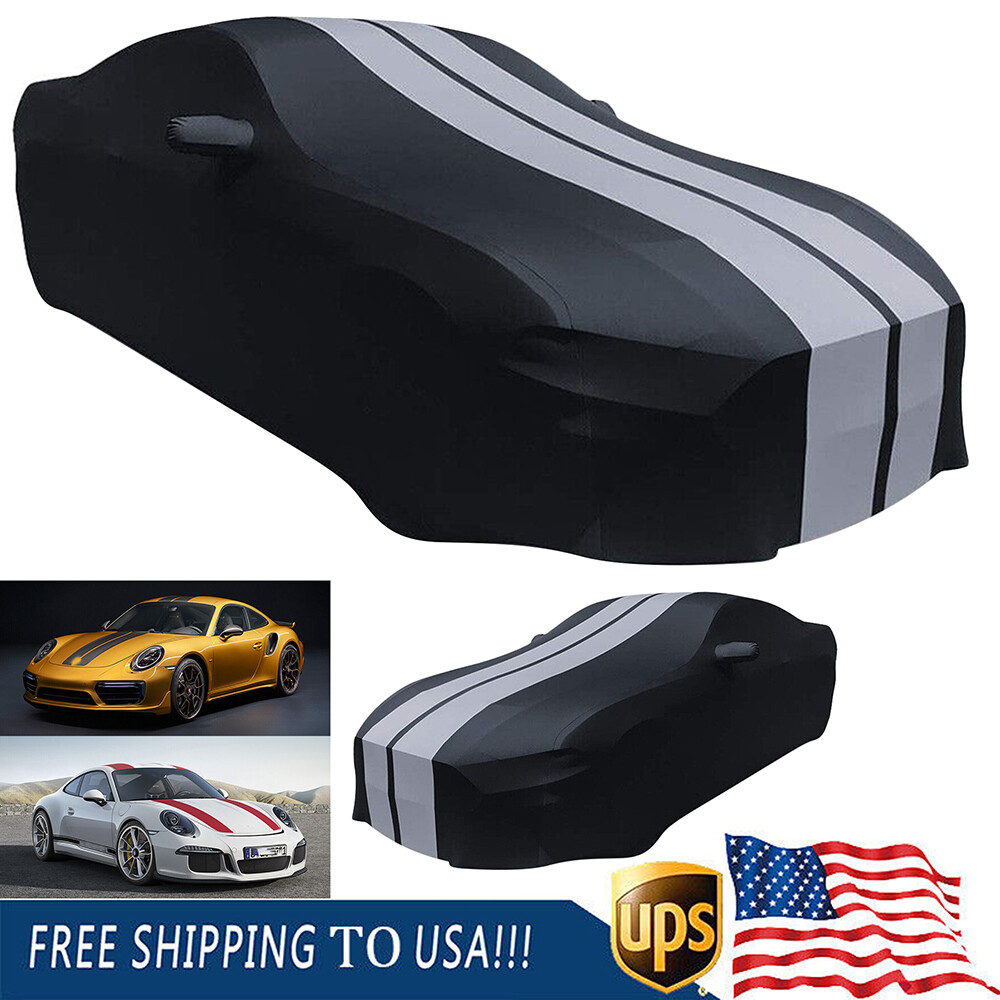 Stain Stretch Indoor Car Cover Stretch Black/Grey For Dodge Durango Caravan