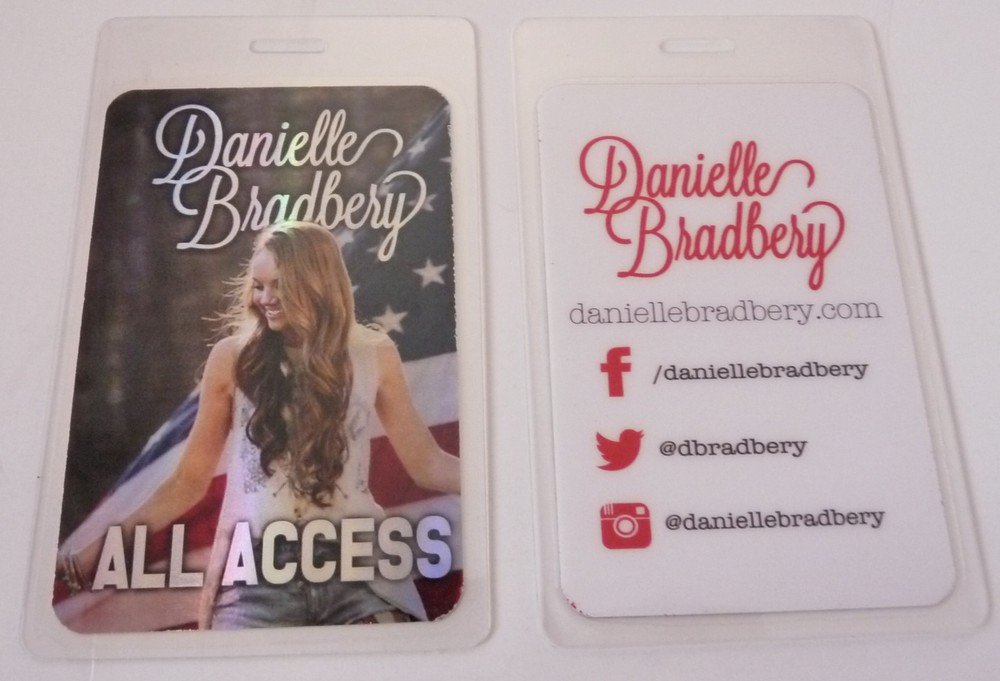 Daniel Bradbery All Access Concert Tour Backstage Laminate Pass D12