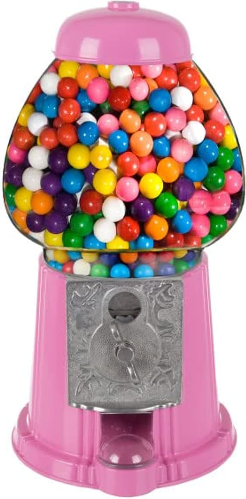 Gumball Machine 11-inch Vintage Metal and Glass Candy Dispenser Machine for Home