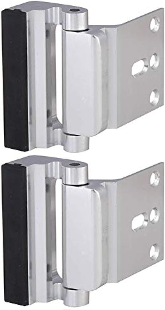 2 Pack Heavy-Duty Door Reinforcement Locks with 8 Screws for Child Safety & Home Security  