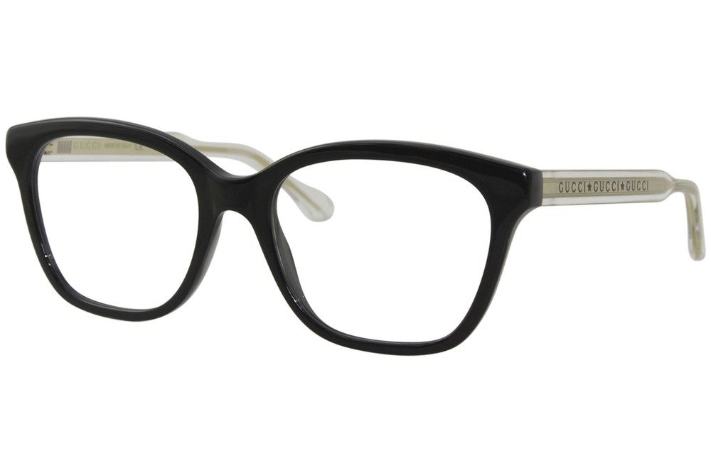 Gucci Seasonal-Icon GG0566O 001 Eyeglasses Women's Black/Crystal Frame 52-18-140-image