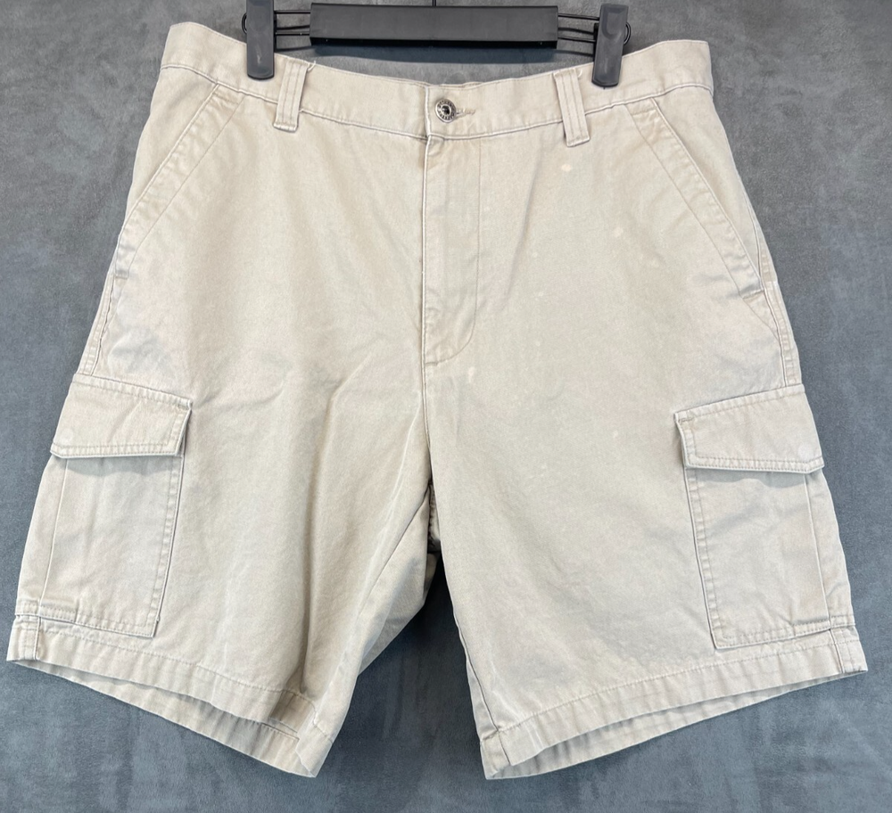 Dockers Canvas Cargo Pants - Mens Size 34 - Hiking Shorts - Work Shorts (3133)