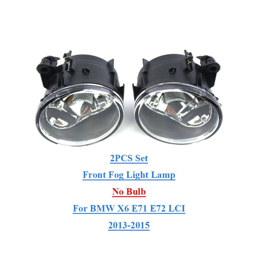 For BMW X6 E71 E72 LCI 2013-2015 2PCS Set Car Front Fog Light Lamps without Bulb