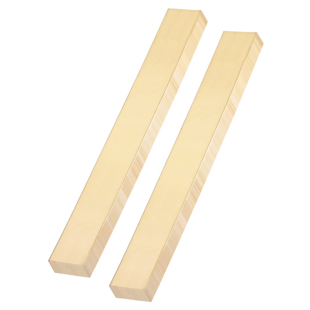 2 Pcs Brass Flat Bar Stock, 1.38