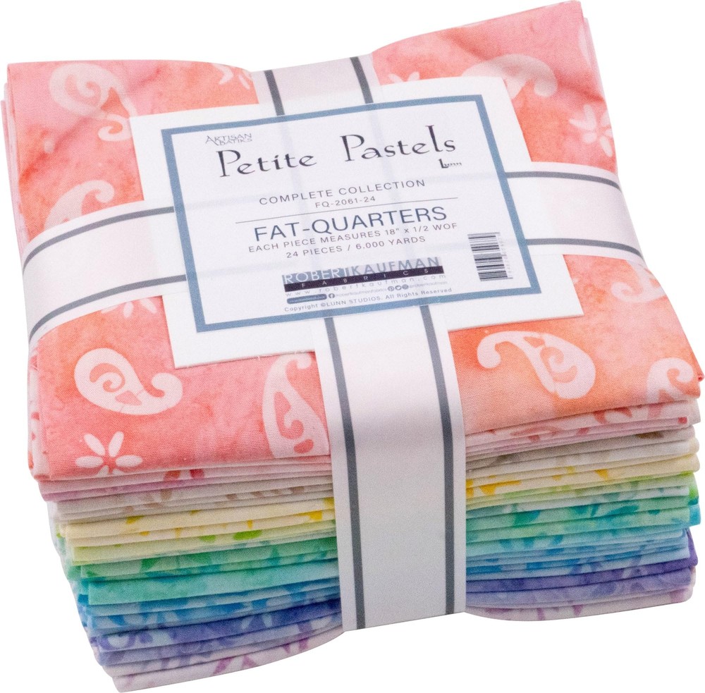 Lunn Studios Artisan Batiks Petite Pastels 24 Fat Quarters Fabrics FQ-2061-24