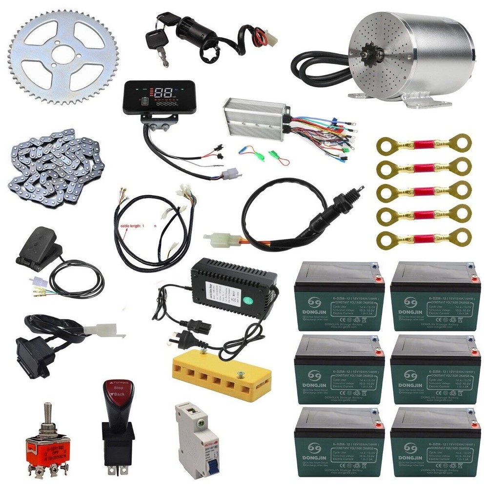 72V 3000W Brushless Motor Kit for Scooter ATV Quad eBike Go Kart Buggy Golf Cart