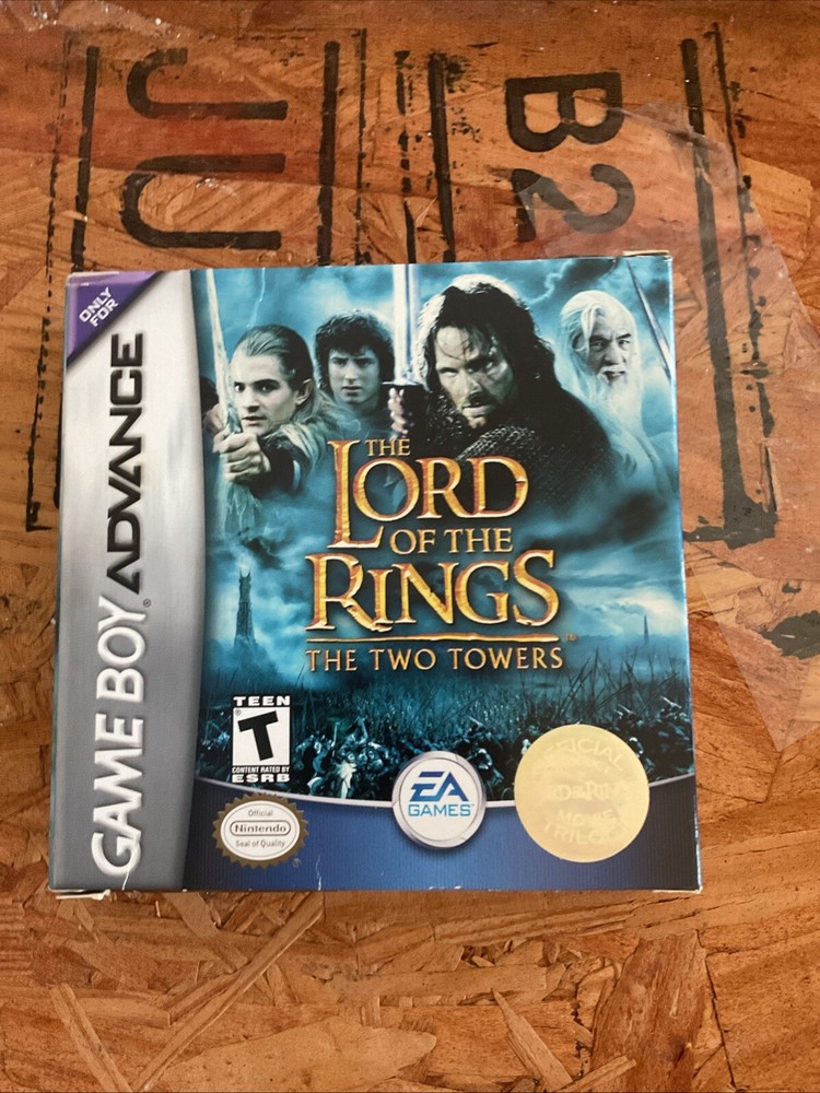 Lord of the Rings: The Two 2 Towers (GBA Nintendo Game Boy Advance, 2002) CIB EA