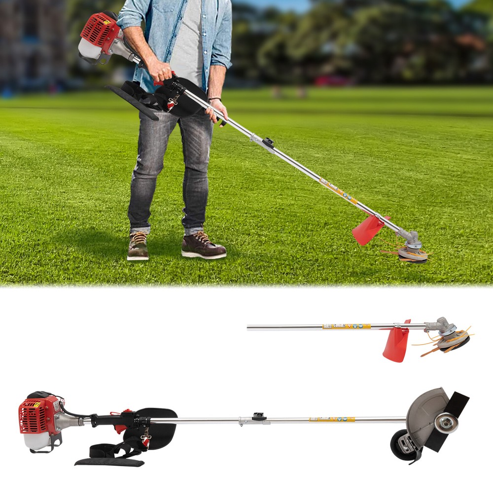 26cc Gas-Powered String Trimmer Weed Wacker with 650W Engine for Lawn Edging