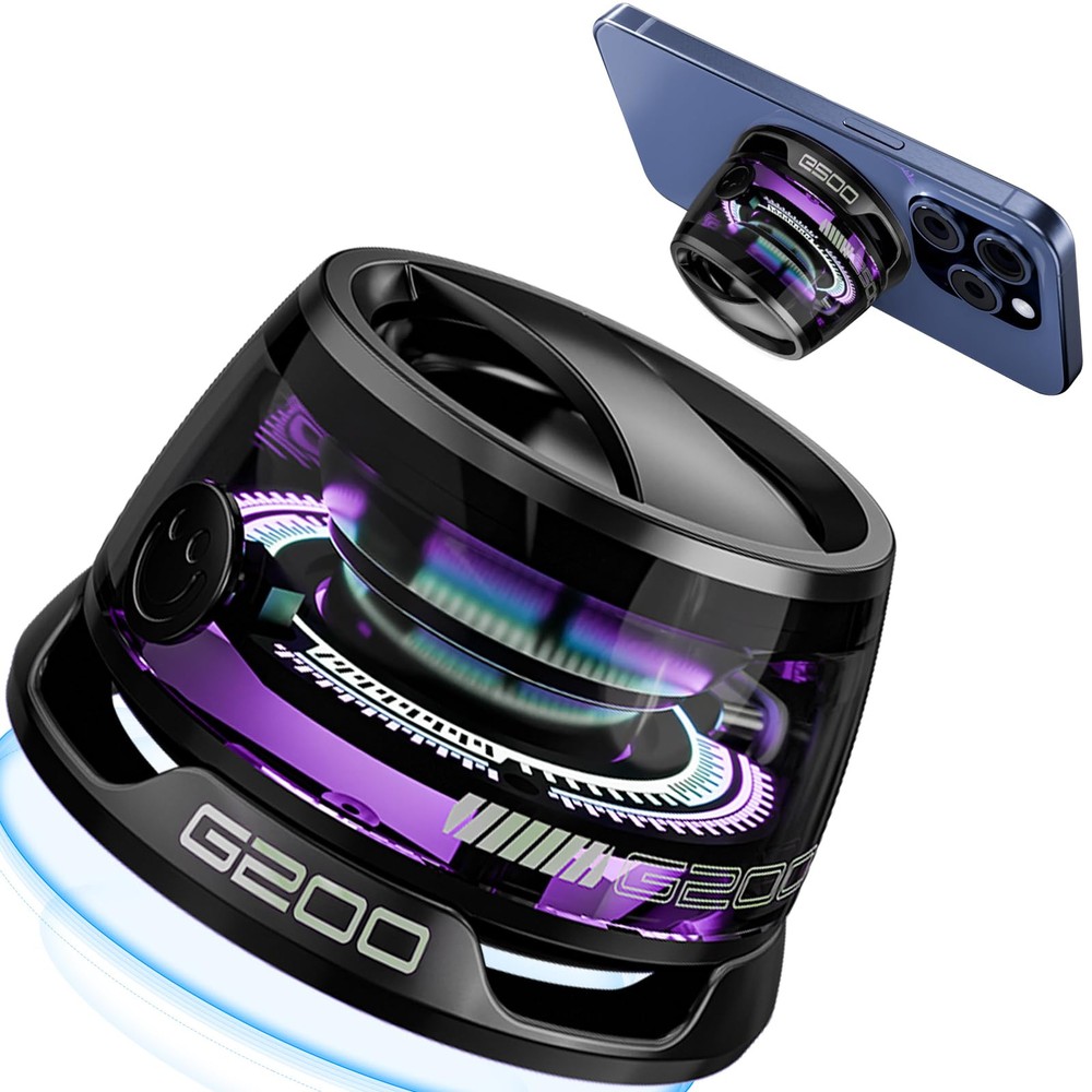 Compact Magnetic Bluetooth Speaker with Multi-RGB Color Lighting for Stylish Portable Audio