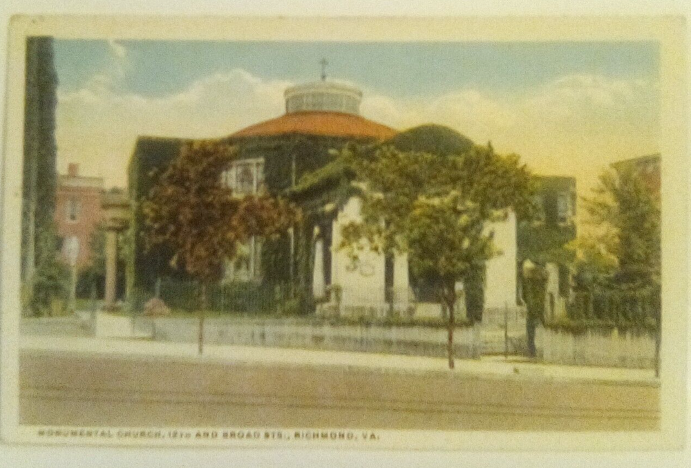 Monumental Church Twelfth and Broad Streets Richmond Virginia Postcard
