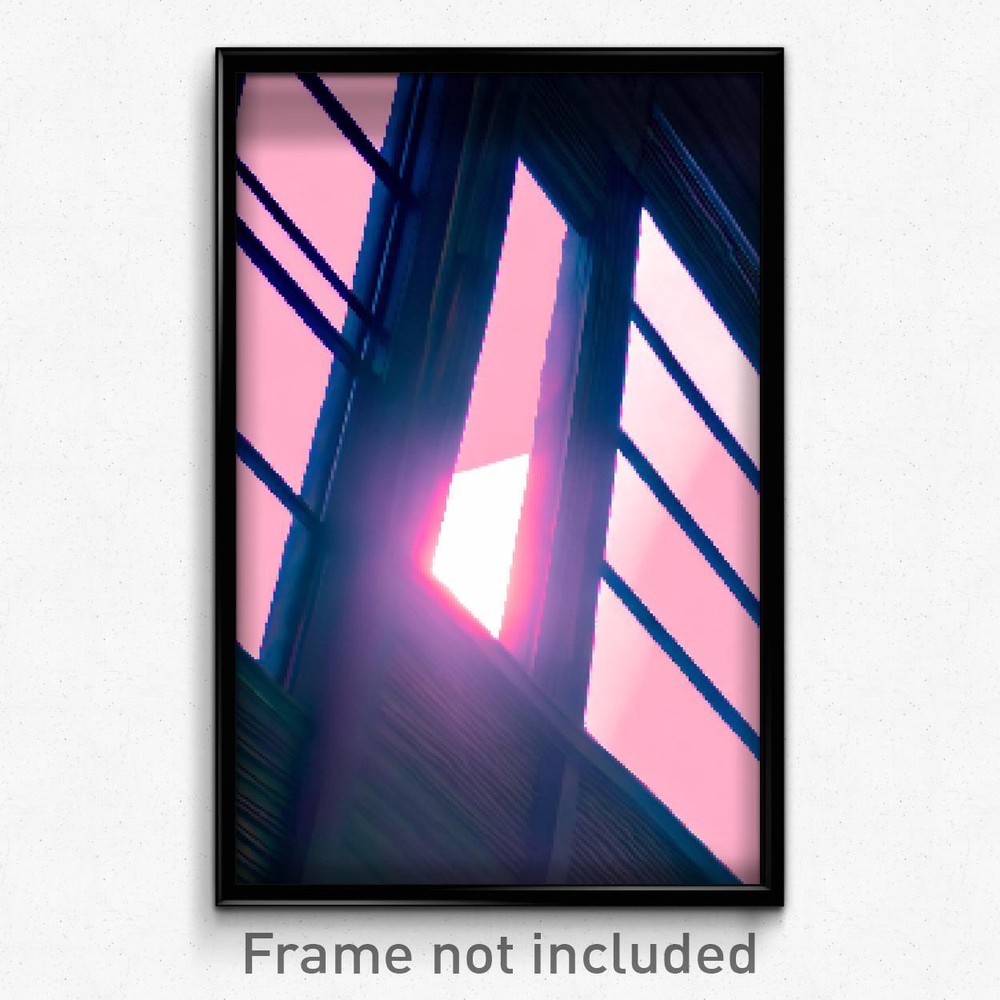 Pixel Art Poster - Slim Eaves (8 Bit Psychedelic Trippy Weird Video Game Print)