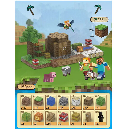 192PCS Magnetic Building Blocks - STEM Montessori Construction Set for Kids Gift