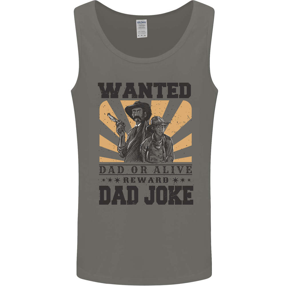 Father's Day Dad Joke Funny Cowboy Poster Mens Vest Tank Top
