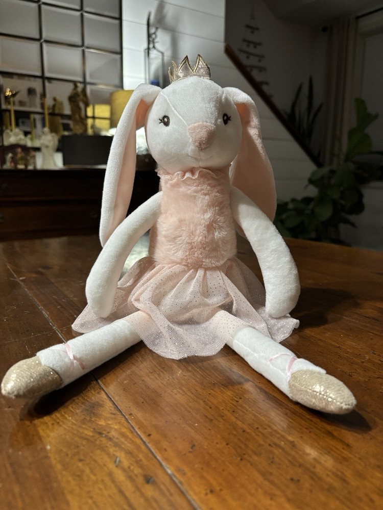 Bearington Collection Brise Ballerina Bunny Plush - 17” Stuffed Animal