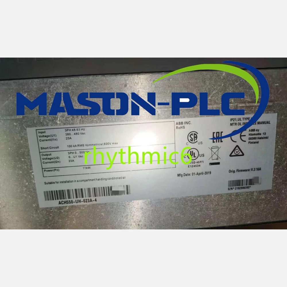 Brand New ABB ACH550-UH-023A-4 frequency converter