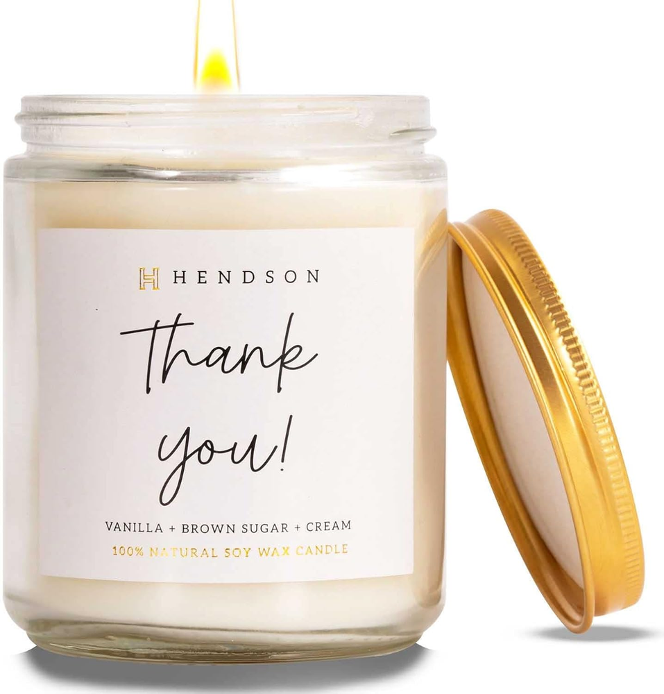 Thank You Gifts for Women - Thank You Candle Gifts Ideas for Friends, Coworkers,