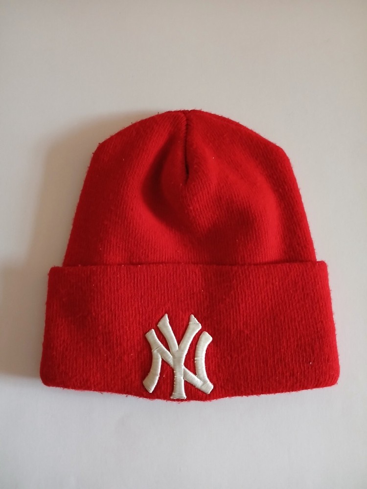 New York Beanie Mens One Size Red