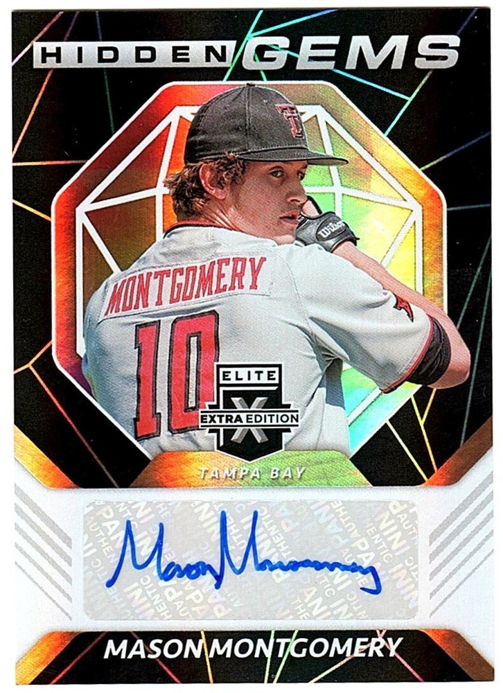 Mason Montgomery 2021 Panini Elite Extra Edition Hidden Gems AUTO