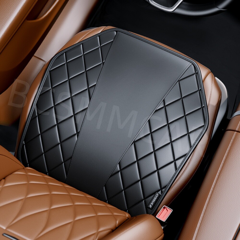 Car Seat Cover Mat PU Leather Breathable Protective Pad For Front Sit All-season