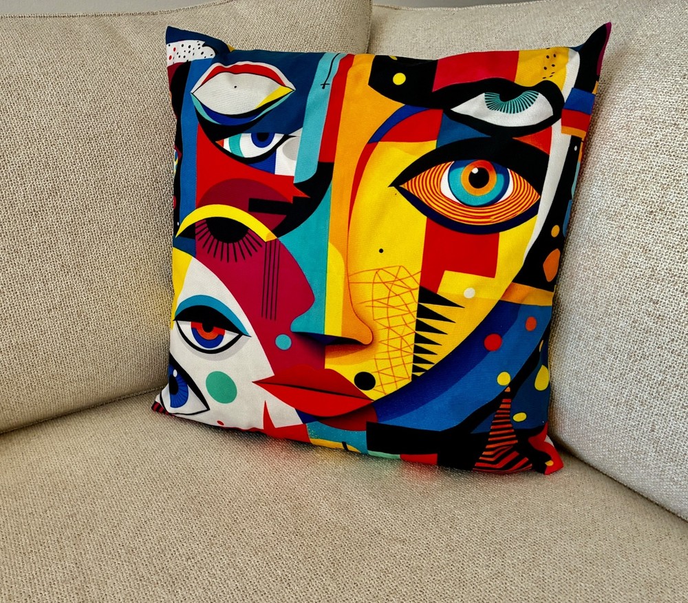 Abstract Sofa Pillow Cover 18 x 18 inch