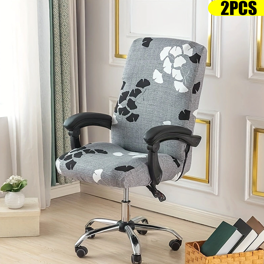 2pcs stretch computer Swivel chair cover desk chair protection, home accessories