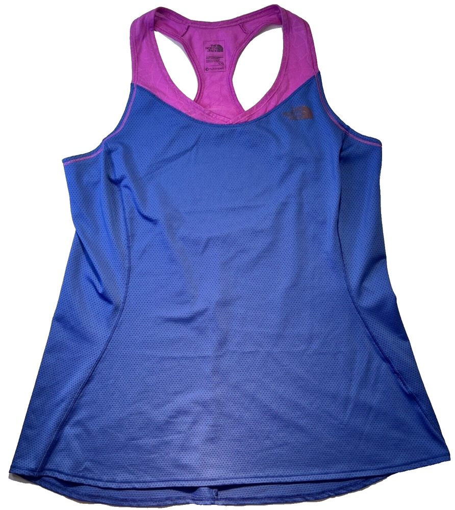 North Face Womens LG Racerback Tank Top Breathable Running Yoga FlashDry