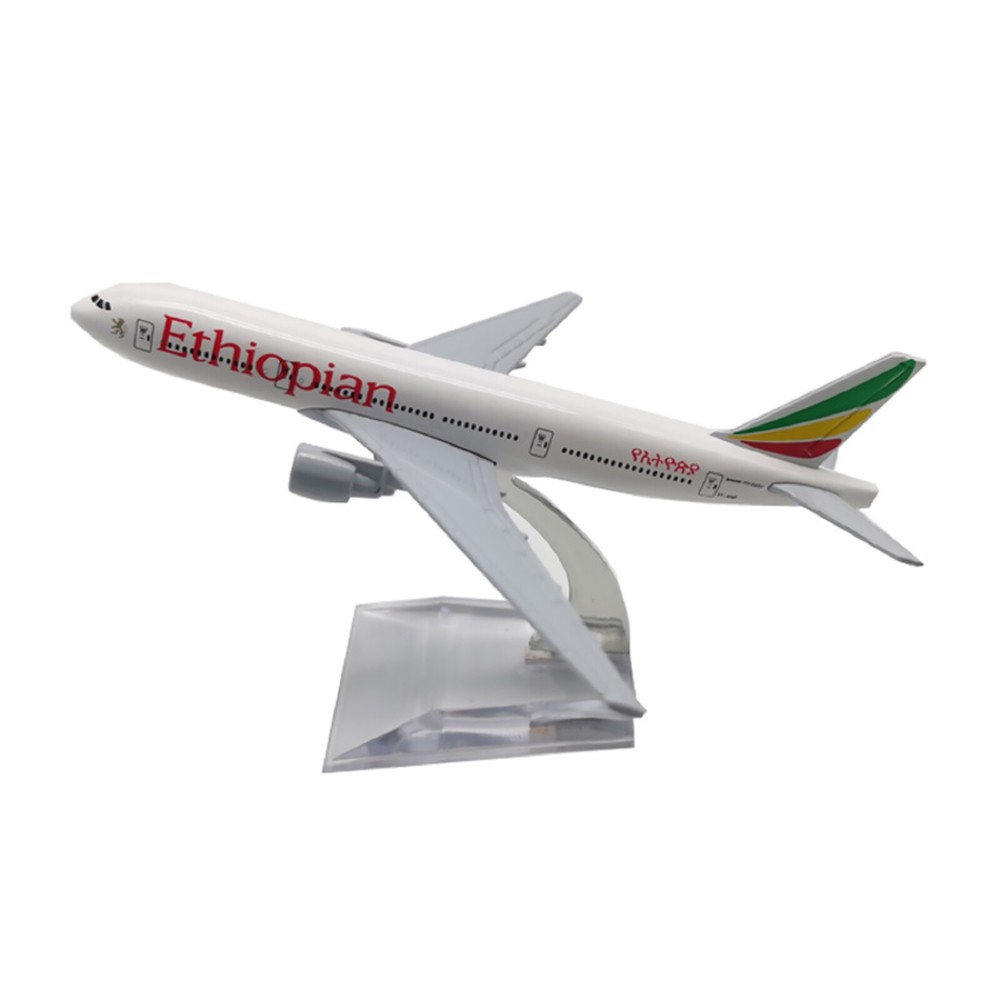 1/400 15cm Aircraft Ethiopian Cargo B777F Alloy Diecast Plane Model Collection r