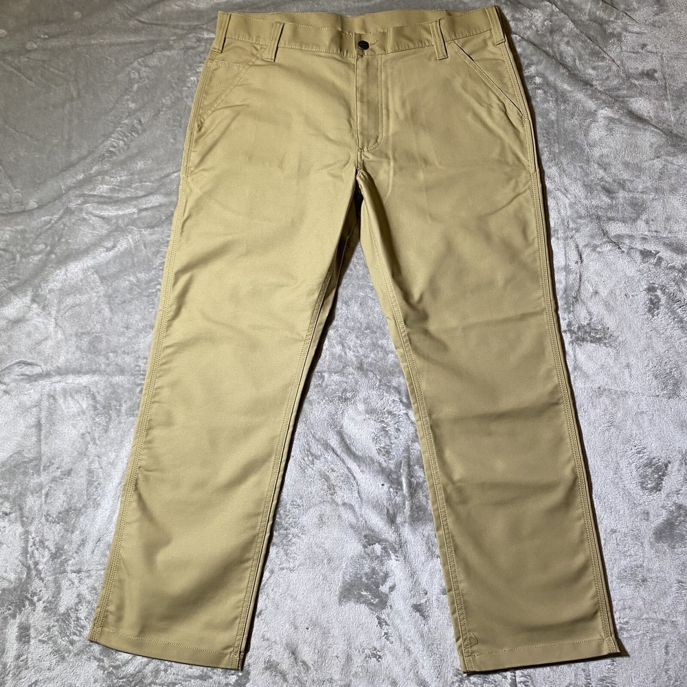 Carhartt Pants Men's 36X30 103109 001 Beige Rugged Professional Relaxed Fit NWOT