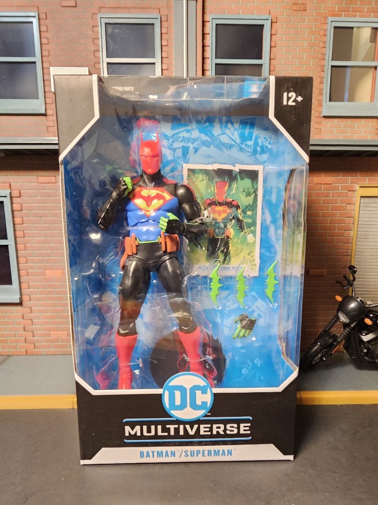 Mcfarlane Toys DC Multiverse Batman Superman Fusion Action Figure Collectible Set