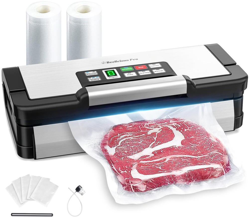 Beelicious Pro 90Kpa Vacuum Sealer with 10-in-1 Functions and Double Seal Technology-image