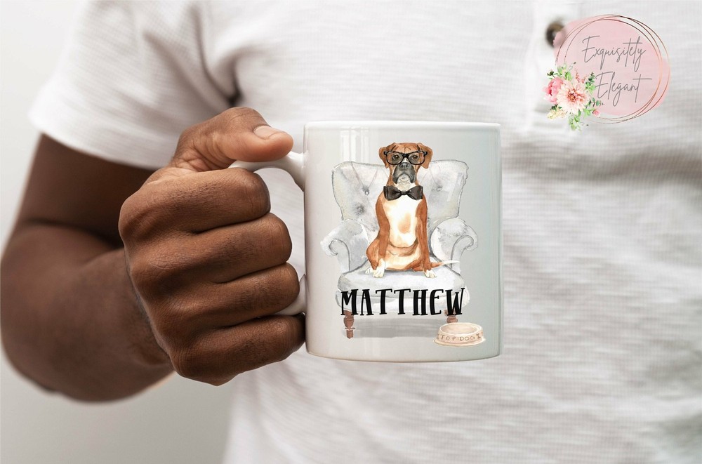 Personalised Boxer Dog Mug Personalised Cup Boxer Gift Mug Cute Mug Personalised
