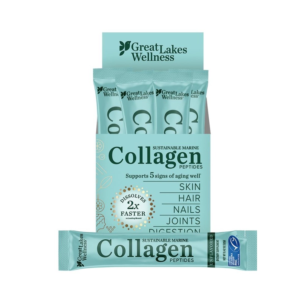 Sustainable Marine Collagen Peptides Powder for Skin, Hair, Nails, Joints & D...