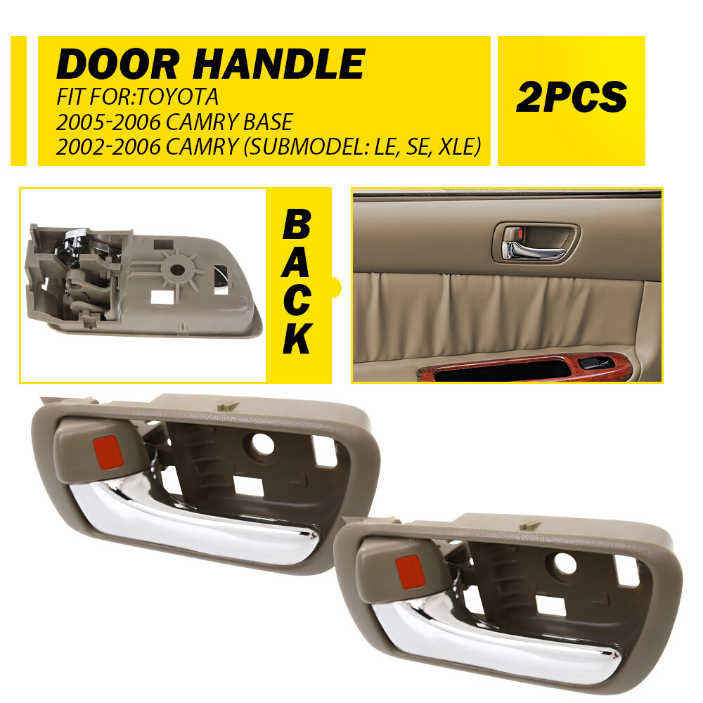 Beige Inner Door LH Handle Armrest For Toyota 05-06 Camry Base 02-06 Camry 2PC P